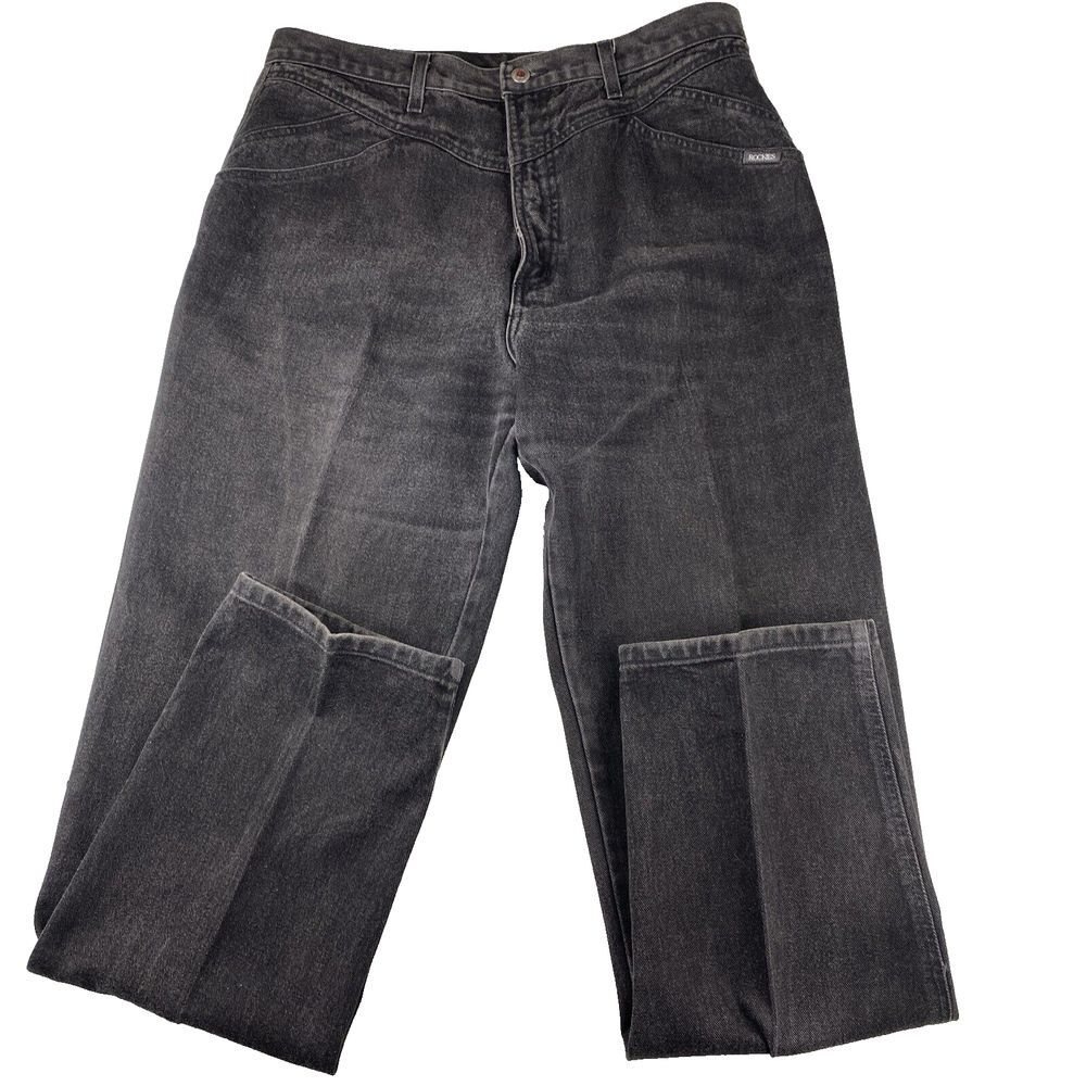 VTG  Rocky‎ Mountain Jeans Womens 19/20 Black Denim Pants Western 35 x 32.5 Long
